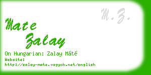 mate zalay business card