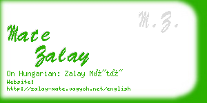 mate zalay business card